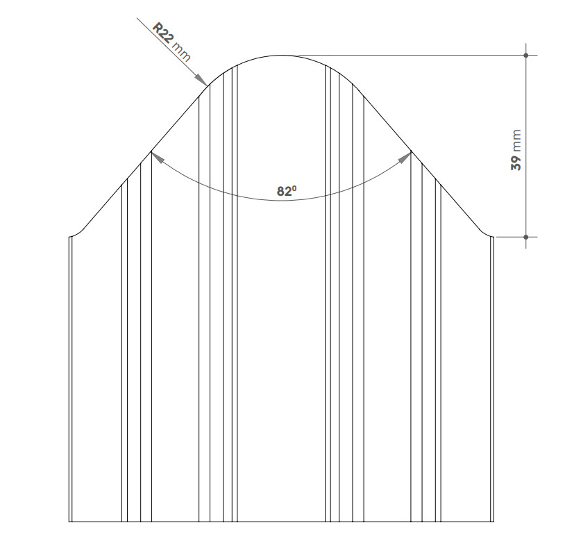 Șipca metalică RoofArt Alfa - photo