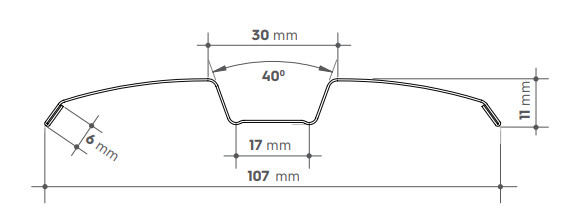Șipcă metalică model Gamma - photo