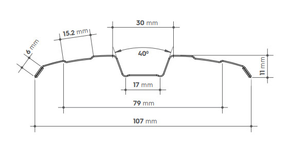 Șipcă metalică model Beta - photo